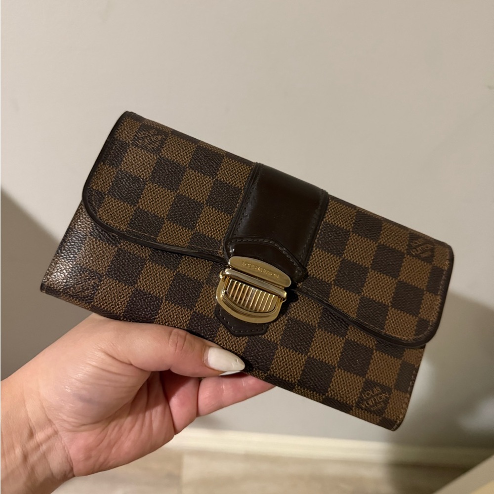 Louis Vuitton Brown Checkered Wallet
